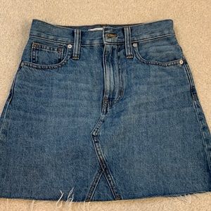 madewell women’s jean skirt